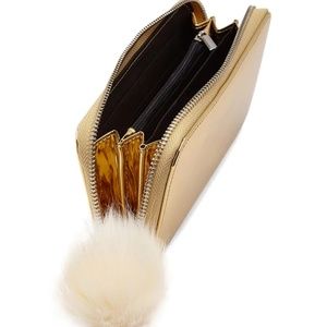 Pom Pom Metallic Wallet